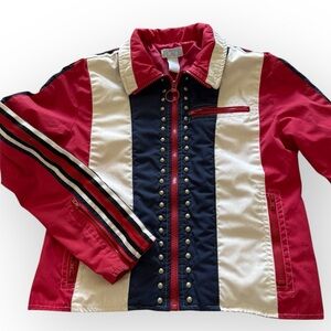 The Children’s Place Red, White & Blue Studded Zip Jacket – Girls M (7/8)